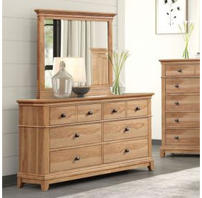 Mchenry Natural Oak 6 Drawer Dresser