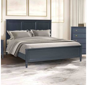Altamira Malta Blue Panel Bedroom Set