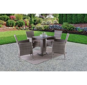 Niambi Gray Outdoor Rectangular Patio Table