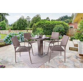 Niambi Natural Outdoor Rectangular Patio Table