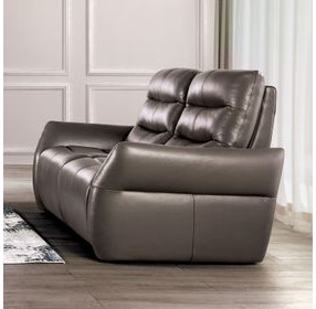 Granucci Gray 63" Power Reclining Loveseat