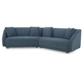 Fraser Deep Blue 2 Piece Modular Sofa