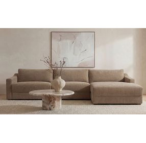 Farrow Taupe 2 Piece Modular RAF Sectional