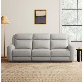 Jacobus Light Gray 87" Manual Reclining Sofa