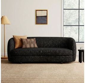 Versoix Black 83" Sofa