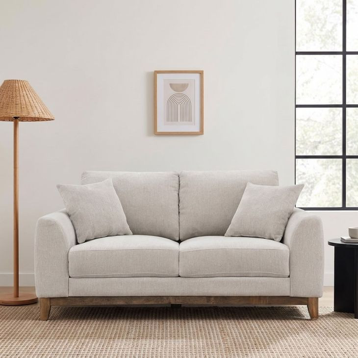 Watton Light Gray 65" Loveseat with Pillows