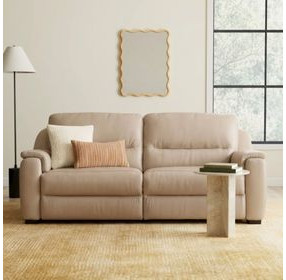 Altamura Taupe Leather 80" Power Reclining Sofa