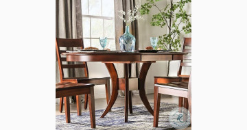 Grethan Dark Cherry Extendable Dining Table