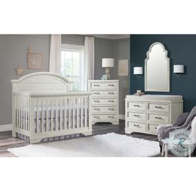 Foundry White Dove Arch Top Convertible Standard Crib