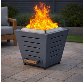 Terra Slate Gray Outdoor Smokeless Fire Pit
