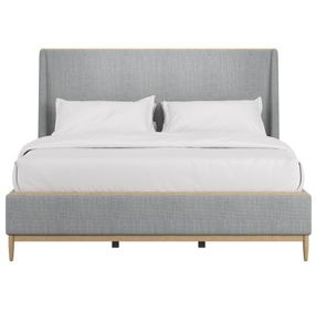 Loft Upholstered Gray Panel Bedroom Set