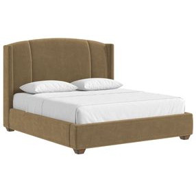 Harbor Camel Queen Upholstered Panel Bed