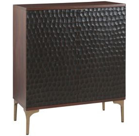 Vallarta Brown and Gray 2 Door Bar Cabinet