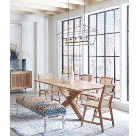 Stockholm Weathered Acacia 78" Rectangular Dining Table