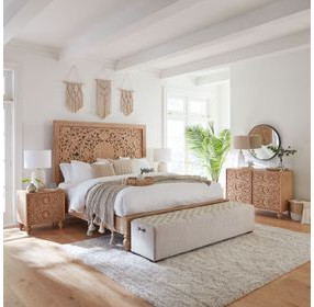 Haveli Heirloom White Panel Bedroom Set