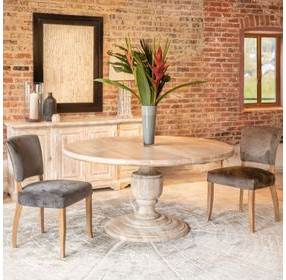 Haveli Heirloom White 60" Round Dining Table