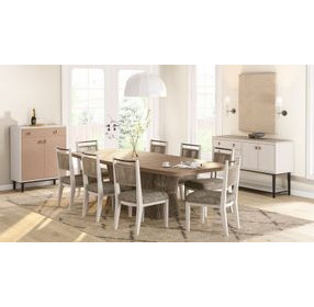 Elements Toffee Rope Pedestal Extendable Dining Room Set