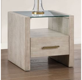 Garland Blonde Square End Table