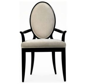 Boulevard Beige Upholstered Arm Chair Set of 2
