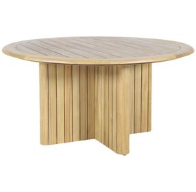 Sedona Natural Round Outdoor Dining Room Set