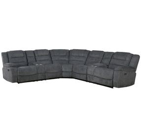 Redondo Dark Gray Power Reclining Sectional