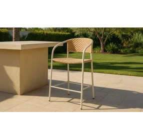 Zola Natural Outdoor Counter Height Chair