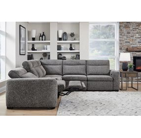 Kline Nightfall 6 Piece Power Reclining Sectional with USB Charging and Console