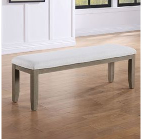 Lily Gray 54" Upholstered Bench