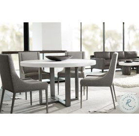 Merrion Bone and Gray Mist 54" Round Dining Table