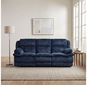 Goodland Blue Double Reclining Sofa