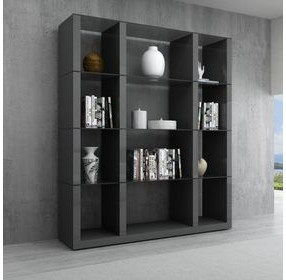 Cloud Gray High Gloss Wall Unit