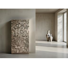 Sharaab Antique Silver Storage Cabinet