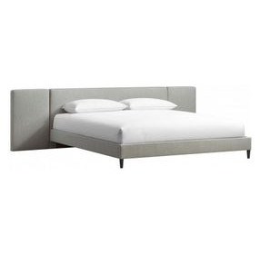 Zest Dark Gray Upholstered Wall Panel Bedroom Set