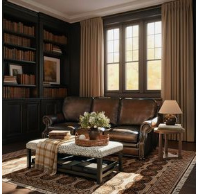 Montgomery Rich Brown Sedona Chateau Leather Sofa