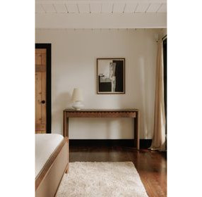 Wiley Vintage Brown Rectangular Console Table