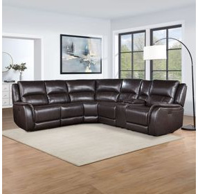 Alexandria Gray Dual Power Reclining Sectional