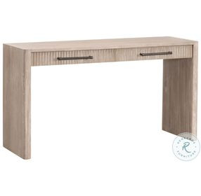 Halloway Natural Gray Acacia 55" Console Table with 2 Drawers