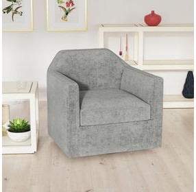 Aaron Cement Upholstered Swivel Chair