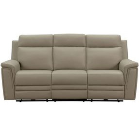 Harper Berlin Taupe Leather Power Reclining Living Room Set
