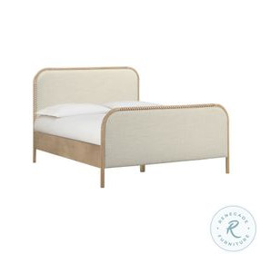 Hatia Natural Beige Basketweave Panel Bedroom Set