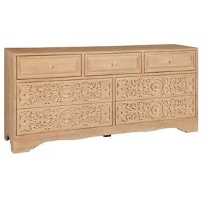 Haveli Whitewash 7 Drawer Dresser