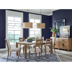 Foxrun Hollow Sierra Brown and White Rectangular Dining Room Set