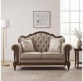 Heath Court Brown Loveseat
