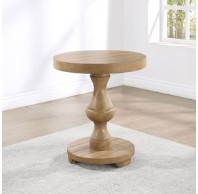 Dory Sand Round End Table