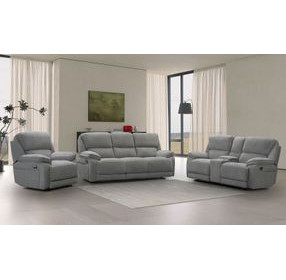 Hooper Alma Gray Manual Reclining Living Room Set