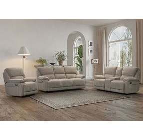 Hooper Alma Tan Manual Reclining Living Room Set