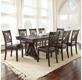 Adrian Brown 60" Extendable Rectangular Dining Table