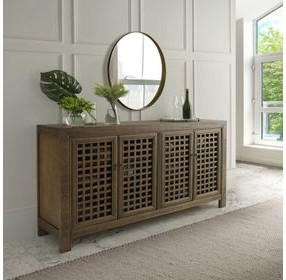 Rio Brown 4 Door Accent Cabinet