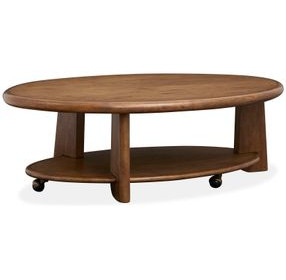 Tanner Tawny Brown Oval Cocktail Table