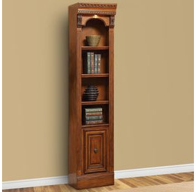 Huntington Antique Vintage Pecan 21" Open Top Bookcase